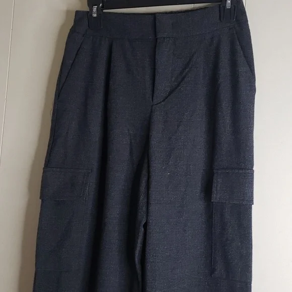 Women's High Rise Jogger Pants - A New Day Gray Plaid 2 - Picture 3 of 10